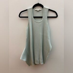 Women's Ribbed Tank Top - Light Blue